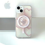 Pink - スプリングラブ Magsafe フォーンケース スマホグリップ セット