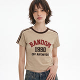 1990スターバースト トラック クロップ Tシャツ(5color)