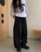 Patch nylon pants