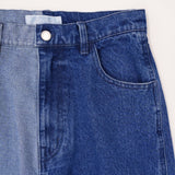 パッチワークデニムパンツ