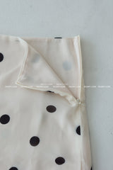 dot frill midi skirt