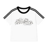 ミャオ キトゥンズ トラック クロップ Tシャツ (5color)