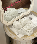#Dot Pattern Hair Scrunchie