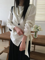 Matt drape blouse