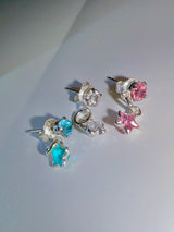 シルバーミニスターピアス (3color)