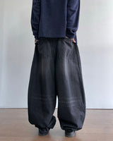 Mob Pintuck denim pants 2C