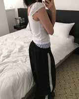 3 line track pants