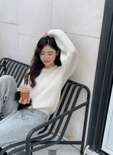 [SHOPPERMADE] Nuts Mohair Wool Knit (4color)