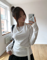 コリンホルターレイヤードストラップ長袖Tシャツ