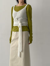 Enne Alpaca Wrap Bustier