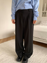 All day semi wide slacks(3color)