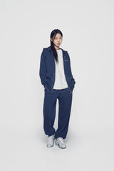 24FW ベーシックバイオウォッシングフーディージップアップ ネイビー