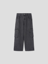 Lur banding cargo denim 2color