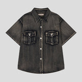Warvid Muscle Fit Denim Shirt