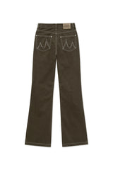 2 stitch pants [brown]
