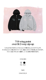 718 ウィングポイントオーバーフィット2ウェイジップアップ (2color)