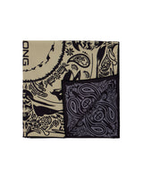 double bandana silk scarf(BL,BE)