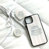 フェイクケーキケース (pink stripe)