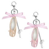 Ballet Toeshoes Ribbon Keyring