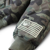 Cropped Fur Hood MA-1 Jacket (Camo)