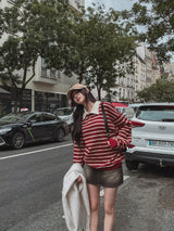 Nerd Stripe Rugby Sweatshirt