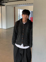  Level Tteokbokki Knit Hooded Cardigan
