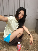 Neon button shorts (2color)