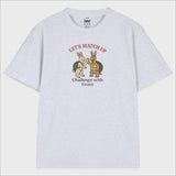 レッツマッチアップ バニー&タートル Tシャツ (3color)