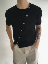 diagonal slick cardigan(4colors)