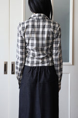 Hazel Check Crop Shirt