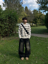 SCOPE STRIPE MOHAIR KNIT