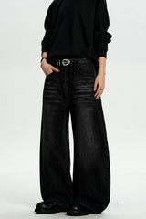 Black Whiskered Blade Jeans