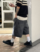 No.0814 stone carpenter denim SHORTS