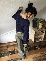 [unisex] ドミット パラシュート ストリング ワイドパンツ