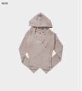 Wrap hooded crop top