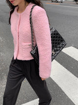 [MADE] [Wool Napping] Winter Warm ピンタックワイドスラックス