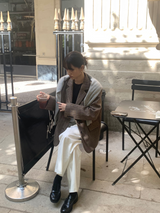 [MADE] Check wool jacket