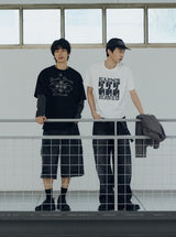 26SS★ FADE DRIFT GRAPHIC CROP HALF T