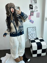 SHEEP CURLY🐏 SOFTY JOGGER OANTS 🐏🖤🩶🧸3COLOR