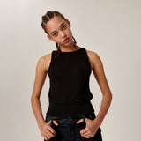 Onu Knitted Sleeveless Black