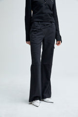 STRIPE BOOTS CUT PANTS