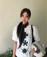 MMスリーシンボルロゴTシャツ (WHITE)
