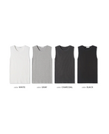 [Unisex] ダメージウォッシングノースリーブ(4color)