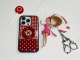 【TPUケース】 Vintage Patch Case_Deep Red