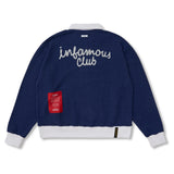 インファマスクラブインサイドアウトオーバーサイズカラーTシャツ グリーン / ネイビー