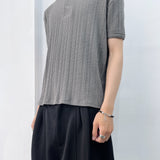 Linear Vintage Silhouette Short-sleeve
