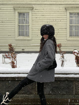 [MADE/3 Ounce Quilted Lining] Keden Wool Buckle Half Coat