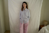 Stripe easy pants_pink