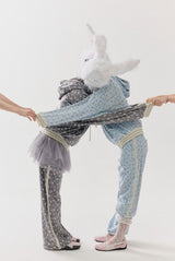 rabbit fluffy pants babi blue