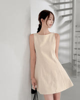 Mimia boat‑neck dress